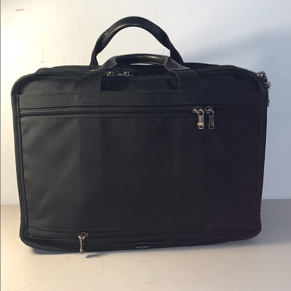 TUMI Black Ballistic Nylon Briefcase Men